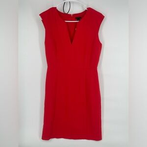 Ann Taylor Red Midi Dress